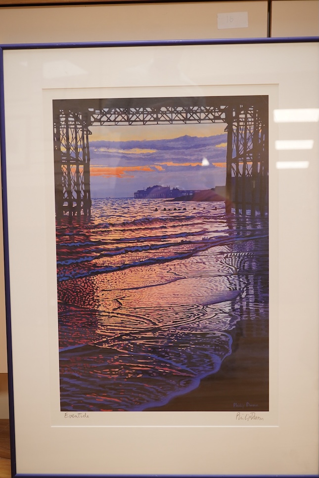 Philip Dunn (b.1945), three giclée prints, comprising 'Nightfall', 'Eventide' and one other, each signed in pencil, two limited editions, largest 46 x 67cm